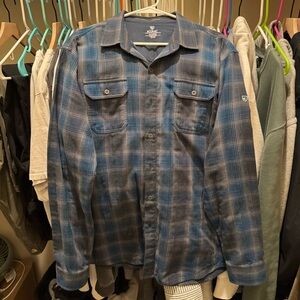 Men’s Kuhl Flannel Black&Blue XL